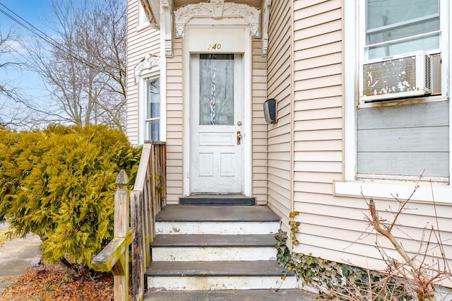 240 S Main St, Three Rivers, MI 49093 - property entrance with cooling unit