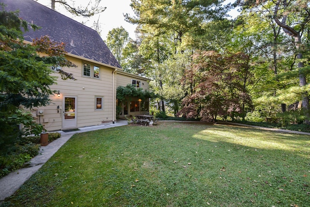 view of yard featuring a patio area
