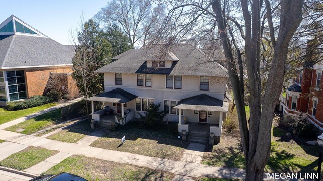 186 W 12th St, Holland, MI 49423 - view of front of property with covered porch