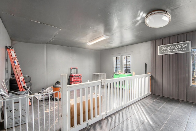 interior space featuring a nursery area