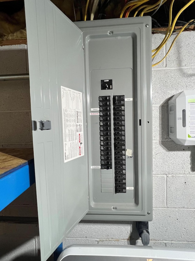 utility room featuring electric panel
