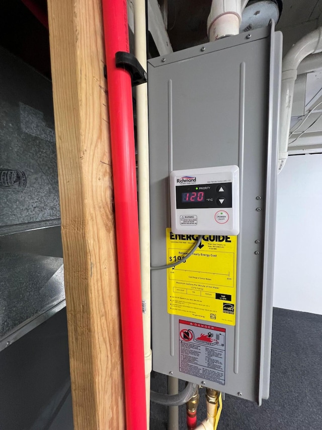 utilities featuring tankless water heater