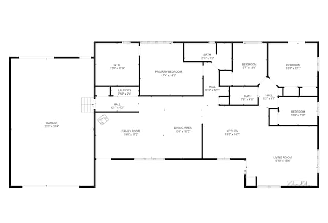 1127 Wolf Lake Dr, Baldwin, MI 49304 - floor plan / room layout