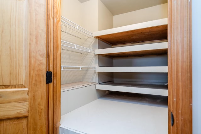 view of storage area
