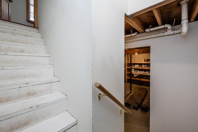 view of stairs