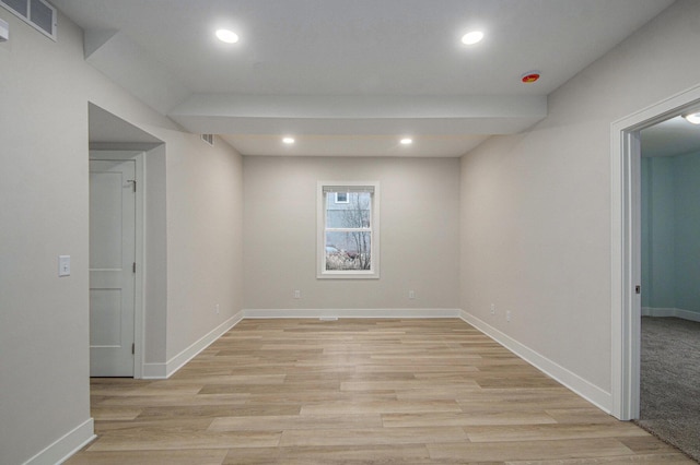 609 Lincoln Ave NW, Grand Rapids, MI 49504 - unfurnished room with light wood finished floors and recessed lighting