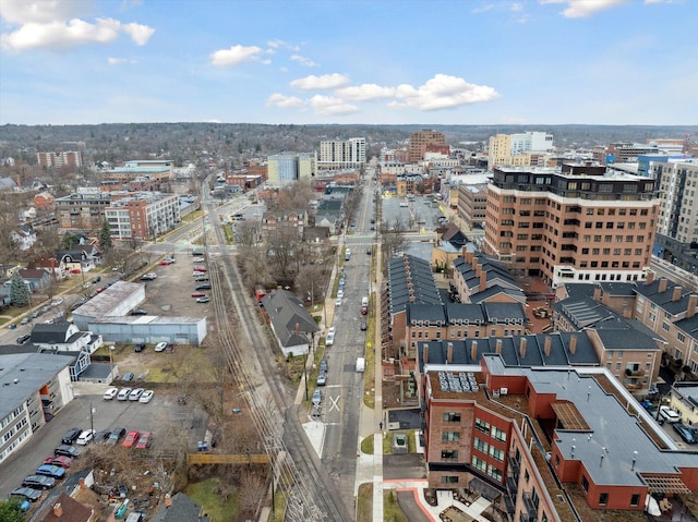 bird's eye view featuring a view of city