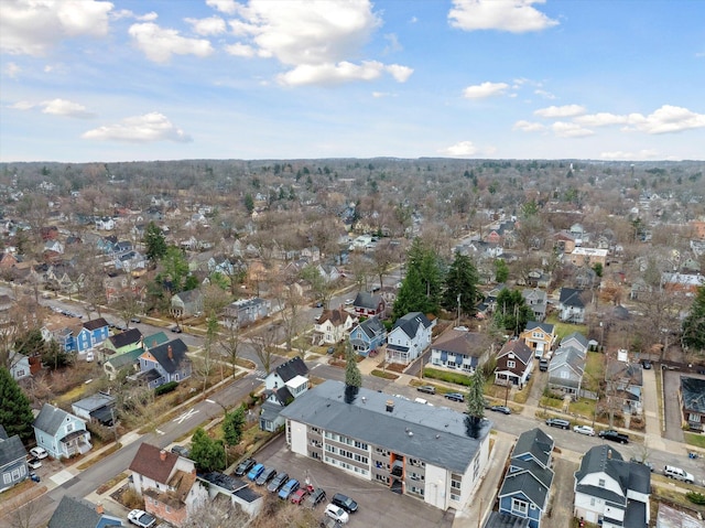 bird's eye view featuring a residential view