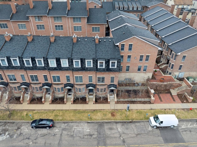 birds eye view of property featuring a residential view