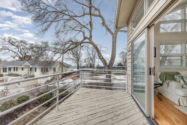 2019 Silvertip Ln, Long Beach, IN 46360 - deck with a residential view