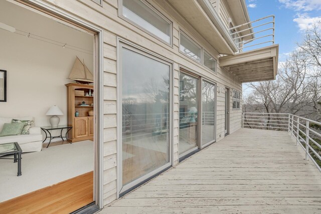 2019 Silvertip Ln, Long Beach, IN 46360 - view of wooden deck
