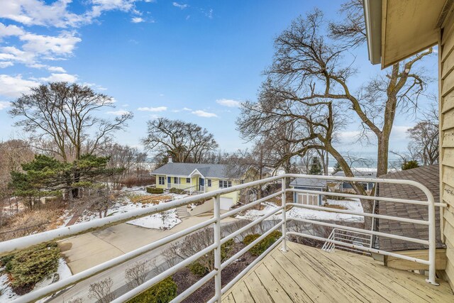 2019 Silvertip Ln, Long Beach, IN 46360 - view of wooden deck