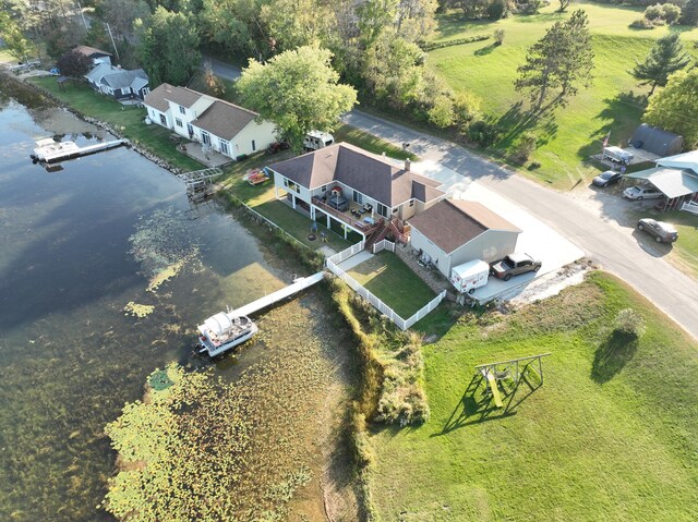 2772 S Wisner Ave, Fremont, MI 49412 - drone / aerial view with a water view