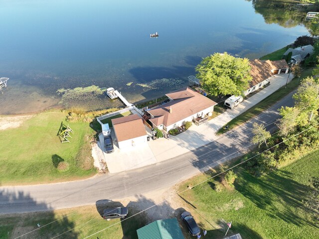 2772 S Wisner Ave, Fremont, MI 49412 - drone / aerial view featuring a water view