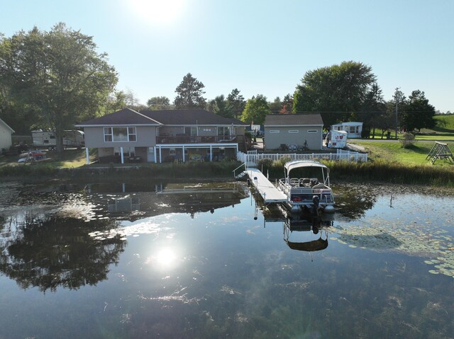 2772 S Wisner Ave, Fremont, MI 49412 - view of dock with a water view