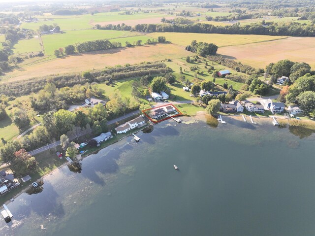 2772 S Wisner Ave, Fremont, MI 49412 - birds eye view of property featuring a rural view and a water view