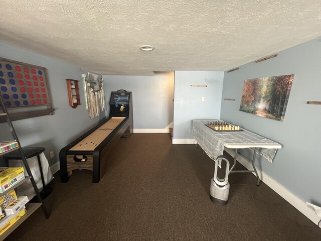 2772 S Wisner Ave, Fremont, MI 49412 - playroom featuring baseboards and a textured ceiling