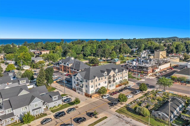 401 W Ludington Ave Unit 208, Ludington, MI 49431 - drone / aerial view with a water view