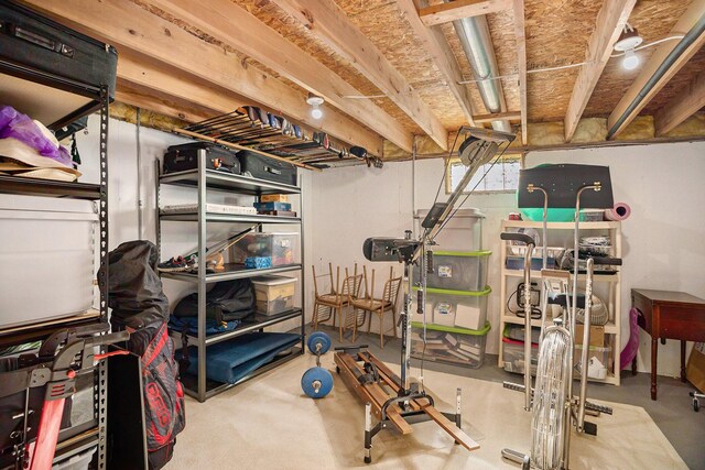 view of storage room