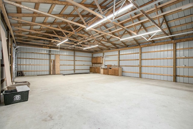 426 Elizabeth St, Buchanan, MI 49107 - garage with metal wall