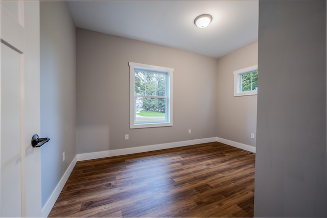 3935 W Destiny Dr, Hart, MI 49420 - spare room featuring dark wood finished floors, a healthy amount of sunlight, and baseboards