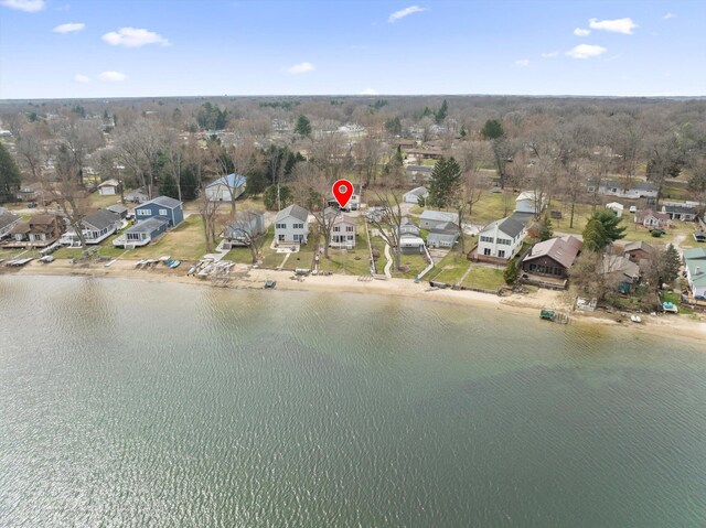 1169 Shady Shores Dr, Niles, MI 49120 - birds eye view of property featuring a residential view and a water view