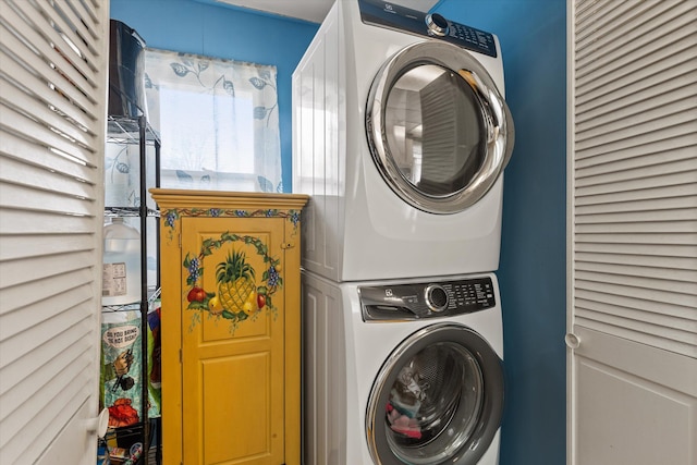 1169 Shady Shores Dr, Niles, MI 49120 - laundry area with laundry area and stacked washer and dryer