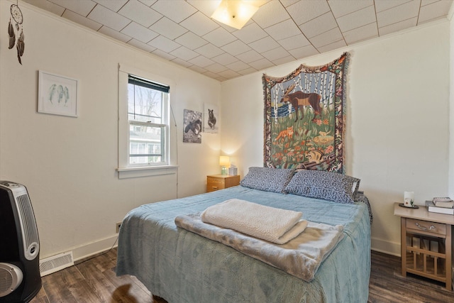 1169 Shady Shores Dr, Niles, MI 49120 - bedroom with visible vents, baseboards, and wood finished floors