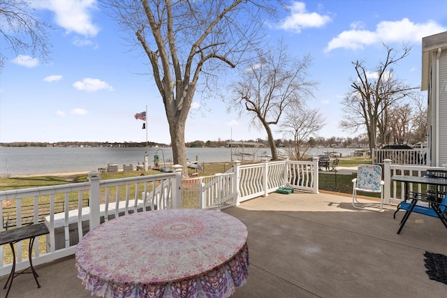 1169 Shady Shores Dr, Niles, MI 49120 - view of patio with a water view
