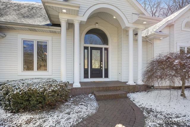 7834 Strawberry Ln NE, Belmont, MI 49306 - doorway to property with roof with shingles