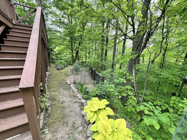 8440 S Felch Ave, Newaygo, MI 49337 - view of yard featuring stairway