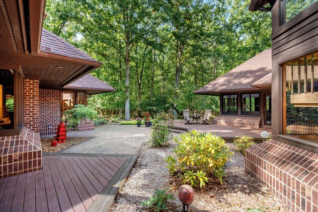4923 Hickory Hill Rd, Ann Arbor, MI 48105 - deck featuring a patio