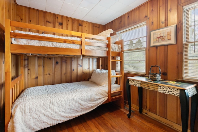 36.5 Lake Shore Dr, South Haven, MI 49090 - bedroom with wood walls and wood finished floors