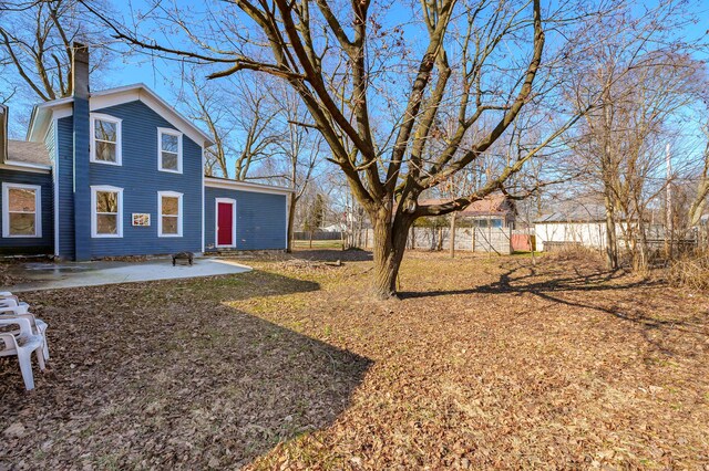 816 7th St, Three Rivers, MI 49093 - view of yard featuring a patio and fence