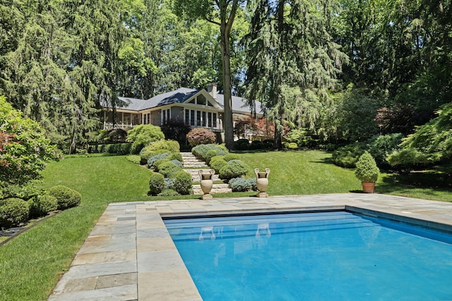 5716 E 1000 N, La Porte, IN 46350 - outdoor pool with a lawn