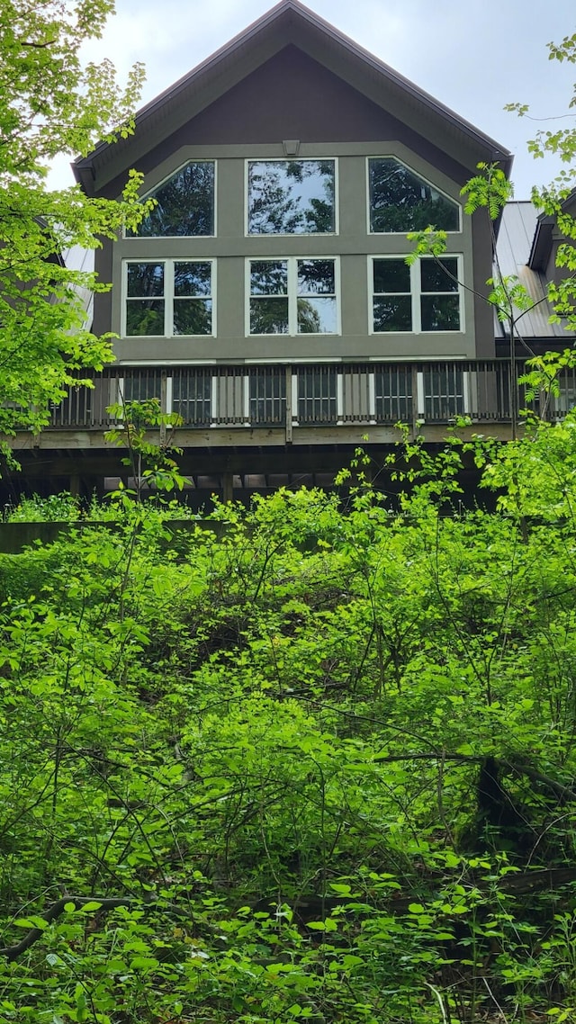 62711 Balk Rd, Sturgis, MI 49091 - back of house featuring stucco siding