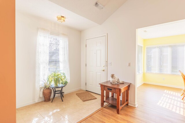 1998 Brighton Ln, Portage, MI 49024 - entrance foyer with baseboards and light wood-style floors