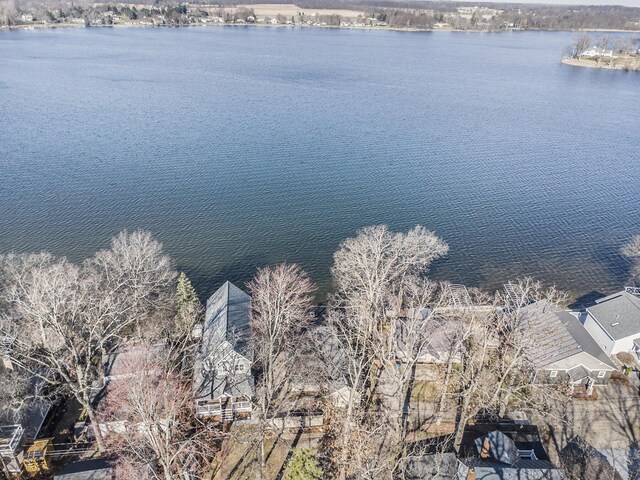 274 Hawley Center Dr, Coldwater, MI 49036 - birds eye view of property featuring a water view