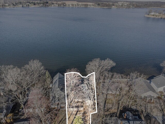 274 Hawley Center Dr, Coldwater, MI 49036 - bird's eye view with a water view