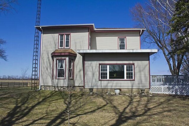 25544 Gage St, Dowagiac, MI 49047 - view of front of property featuring a wooden deck