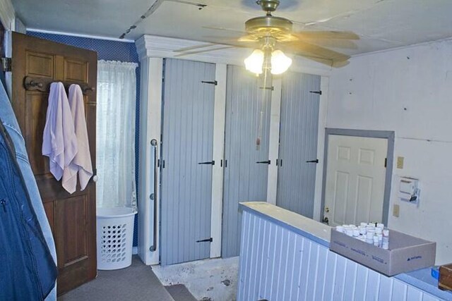 25544 Gage St, Dowagiac, MI 49047 - bathroom featuring a ceiling fan