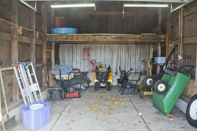 25544 Gage St, Dowagiac, MI 49047 - storage room featuring a garage