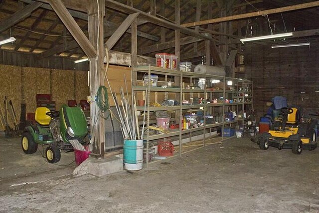 25544 Gage St, Dowagiac, MI 49047 - storage area with a garage