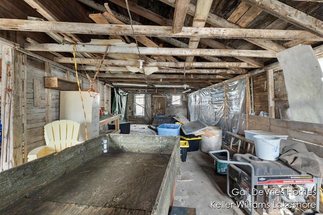 view of basement