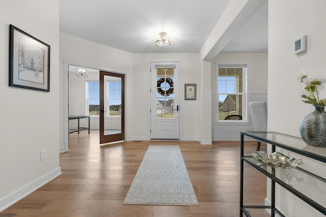 8114 Turning Stone, Kalamazoo, MI 49009 - foyer entrance with baseboards and wood-type flooring
