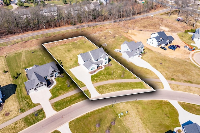 8114 Turning Stone, Kalamazoo, MI 49009 - bird's eye view with a residential view