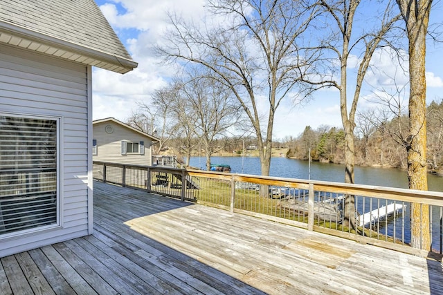 11262 Lemott Cir, Jerome, MI 49249 - wooden terrace with a water view