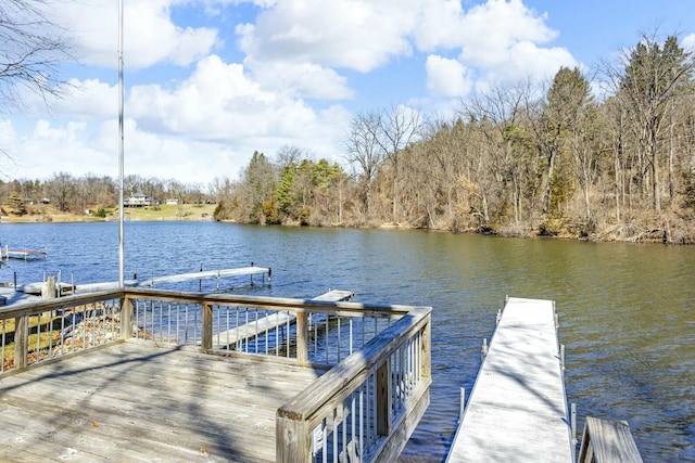 11262 Lemott Cir, Jerome, MI 49249 - view of dock featuring a water view