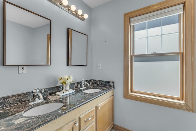 11262 Lemott Cir, Jerome, MI 49249 - bathroom featuring double vanity and a sink