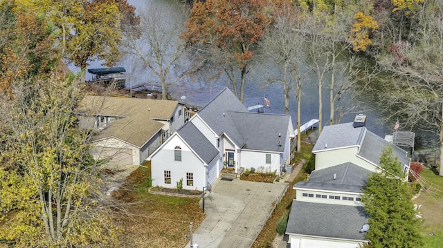 11262 Lemott Cir, Jerome, MI 49249 - aerial view featuring a residential view and a water view